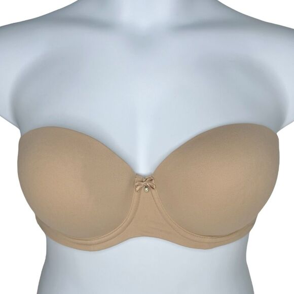 Soma Embraceable Multiway Strapless Bra sz 38C * Warm Amber Nude Beige Neutral - Picture 1 of 4